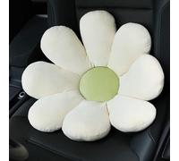 ETERLUME Daisy Flower Car Pillow for Driving Seat Comfortable Lumbar Support Lower Back Cushion for Car Couch Office Chair-Beige Flower Waist Pillow