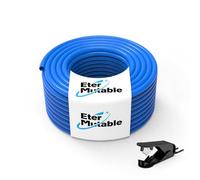 EterMutable - 1/2" OD Blue Polyurethane Pneumatic Air Hose 32.8ft/10m Air Brake Pipe Compressed Fittings