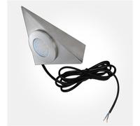 Eterna 1.7W 3000K LED Triangle Cabinet Downlight - Brushed Nickel