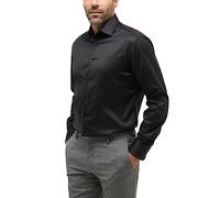 ETERNA Comfort Fit 1863 Half Sleeve Shirt with Chest Pocket Oxford Black