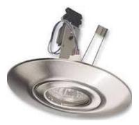 Eterna LED Compatible Recessed Downlight Hole Converter Lighting Fixture Kit - Brushed Metal