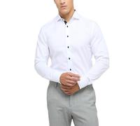 Eterna Long Sleeve Shirt Slim FIT Pinpoint uni White