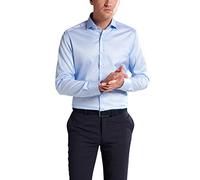 Eterna Long Sleeve Shirt Slim FIT Twill uni Light Blue