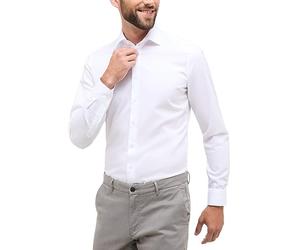 Eterna Male Original Shirt Plain Slim Fit, White, 34