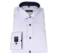 Eterna Men Long Sleeve Shirt Business Modern Fit Extra Long Arm Blue Solid Color