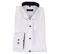Eterna Men Long Sleeve Shirt Business Shirt Comfort Fit White Plain 8819 E15V 00