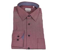 Eterna Mens Business Shirt Long Sleeve Comfort Fit Red Lilac 1007 E141 90