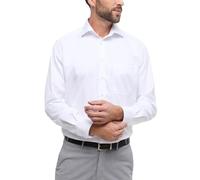 ETERNA Men's Long Sleeve Comfort FIT Cover Shirt Twill White UNI, 20,5