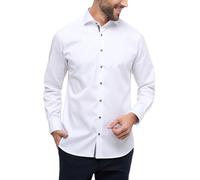 Eterna Men's Long Sleeve Modern FIT Cover Shirt Twill White UNI, 16,5