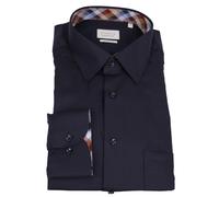 Eterna Men's Long Sleeve Shirt Comfort Fit Blue 1058 E141 19 Marine