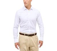 ETERNA Men's Textured Shirt Slim Fit, White, 14.5