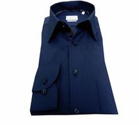 ETERNA Modern Fit Cut Business Cotton Shirt, darkblue, 16