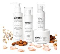 Eterna8 Organic Glow Skincare Set | Niacinamide, Hyaluronic Acid & Vitamin C | Face Wash, Toner Mist, Serum & Cream | 4-Step Routine | Sulfate & Paraben-Free | All Skin Types
