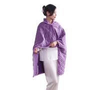 EternaHora 40"x55" Cordless Heated Blanket, Portable Heated Blanket Battery Operated, Cozy Soft Wearable Heated Shawl, 3 Heat Settings, Auto-Off, Machine Washable(Purple,Shawl)