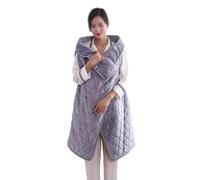 EternaHora 40"x55" Cordless Heated Blanket, Portable Heated Blanket Battery Operated, Cozy Soft Wearable Heated Shawl, 3 Heat Settings, Auto-Off, Machine Washable(Grey,Jacket)