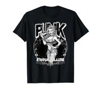 Eternal Allure Punk Zombie NYC Street Rebel Crowned in Chaos T-Shirt