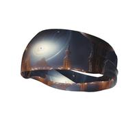 Eternal Ball Sweat Headbands for Women & Men - Unique Customized Patterns, Non-Slip Wide Headband for Running, Gym, Yoga, and More - Stylish Hair Accessories