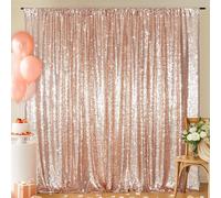 Eternal Beauty 152x213cm Rose Gold Shinny Sequin Photography Backdrop Party Prom Wedding Youtobe Banquet Photo Background (5x7 feet)