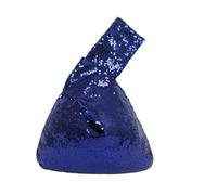 Eternal Beauty Sequin Wrist Bag, Women's Mini Portable Wristlet Knot Pouch, Sparkly Small Cute Evening Wallet Handbag Purse, Navy Blue
