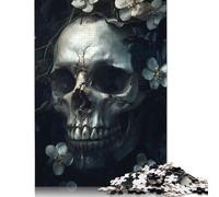 Eternal Bloom Skul Puzzle for Adults And Teenagers 1000 Pieces Wood Puzzle Jigsaws Educational Puzzle 1000pcs (75x50cm)
