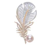 Eternal Charm Dream Feather Brooch Exquisite Dream Mother Shell Corsage Fashion All-match Birthday Pin