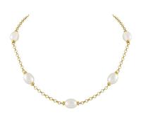 Eternal Collection Doyenne AAA White Freshwater Pearl 18ct Gold Vermeil Necklace 47 White