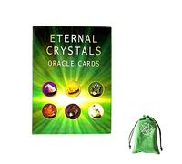 Eternal Crystals Oracle Cards,with bag,Firend Game,Fortune Telling Toys
