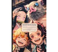 Eternal Friendship Squad Book: Wide Ruled Composition Notebook | 6 x 9 in | 120 Pages | Cheerful Anime Group Portrait Design for School and Journaling