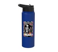 Eternal Gardener Skeleton Growing Roses On A Trellis Stainless Steel Insulated Water Bottle