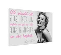 Eternal Glow Marilyn Iconic Celebrity Wall Art Prints - Stylish Canvas Decor for Office, Bedroom, Home Large (41 x 30 cm - 16" x 12" inch)