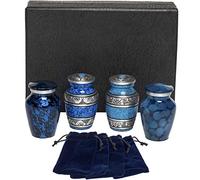 Eternal Harmony Keepsake Urns for Human AshesFor Cremation (Urns Carefully Handcrafted) with Elegant Finishes to Honor Your Loved One Navy