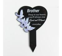 Eternal Heart Memorial Plaque, In Loving Memory Sign, Memorial Gift, Memorial Plaque, Sympathy Gift, Memorial Gifts for Loss (For Brother)
