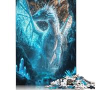 Eternal Ice Dragon Puzzle 500 Piece Adult Jigsaw Puzzle Puzzles for Adults Puzzles Puzzles for Adults 500pcs (52x38cm)