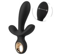 Eternal - Inflatable Triple Vibrator (Black)