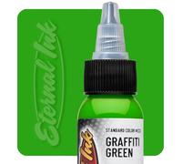 Eternal Ink Graffiti Green 1 oz Tattoo Ink - Punchy Medium Green That Heals Bright - Quality Tattoo, for Bold Designs and Vibrant Results - Professional-Grade Supply for Artists