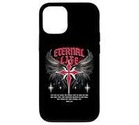 Eternal Jesus Cross Gothic Punk Life Nu Goth Bible Verse Case for iPhone 12/12 Pro