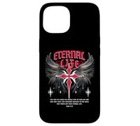 Eternal Jesus Cross Gothic Punk Life Nu Goth Bible Verse Case for iPhone 15
