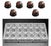 Eternal Lighthouse Transparent Plastic Chocolate Mold, 21 Half-Hole Design, Easy to Demould, Kitchen Baking, DIY Handmade, Sphere Shaped, Transparent