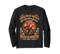 Eternal Love Día de Los Muertos - Corazón de México Long Sleeve T-Shirt