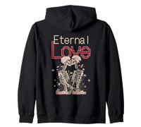 Eternal Love Immortal Romance Lover Statement Romantic Zip Hoodie