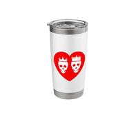 Eternal Love King and Queen Red Heart Valentines Humor Stainless Steel Insulated Tumbler