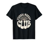 Eternal Monday Club Goth Spider Web Aesthetic T-Shirt
