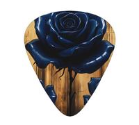 Eternal Night Roses Guitar Picks Gift Set - 12 Smooth Durable Plectrums For Acoustic, Electric & Bass Guitar, Perfect Present For Guitar Lovers & Musicians