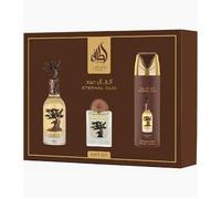 Eternal Oud Eau de Parfum Gift Set by Lattafa - 100ml + 20ml + 200ml Deo 1ml EDP
