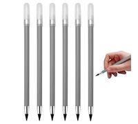 Eternal Pencil: Long Lasting Refillable Pencil, 6 Piece Reusable Kit, Durable and Eco-Friendly Graphite Tool | Drawing Writing & Study Art Accessory For Classroom, Study,