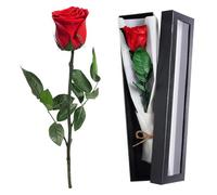 Eternal Rose Red Eternal Real Roses Infinity Roses Gift Box Preserved Box With Stem Preserved Rose is The for Mother,Girlfriend,Wife and Grandmother