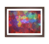 Eternal Thoughts In Abstract Modern Art Framed Wall Art Print, Ready to Hang Picture for Living Room Bedroom Home Office Décor, Walnut A4 (34 x 25 cm)