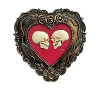 Eternal True Love: Embodying eternal true love, this skull decor is beautifully designed with a heart-shaped skull at its core, making it a unique gift that expresses deep affection and unending devot