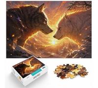 Eternal Wolf Duel, Adult 1000 Piece Jigsaw, 1000pcs (70x50cm) | For New Year downtime after the celebrations: Adult jigsaw puzzle with 1000 pieces creates puzzle time on colder days.