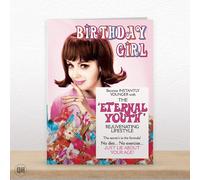 Eternal Youth, Just Lie About Your Age! - Funny Retro-Styled Birthday Card For Her